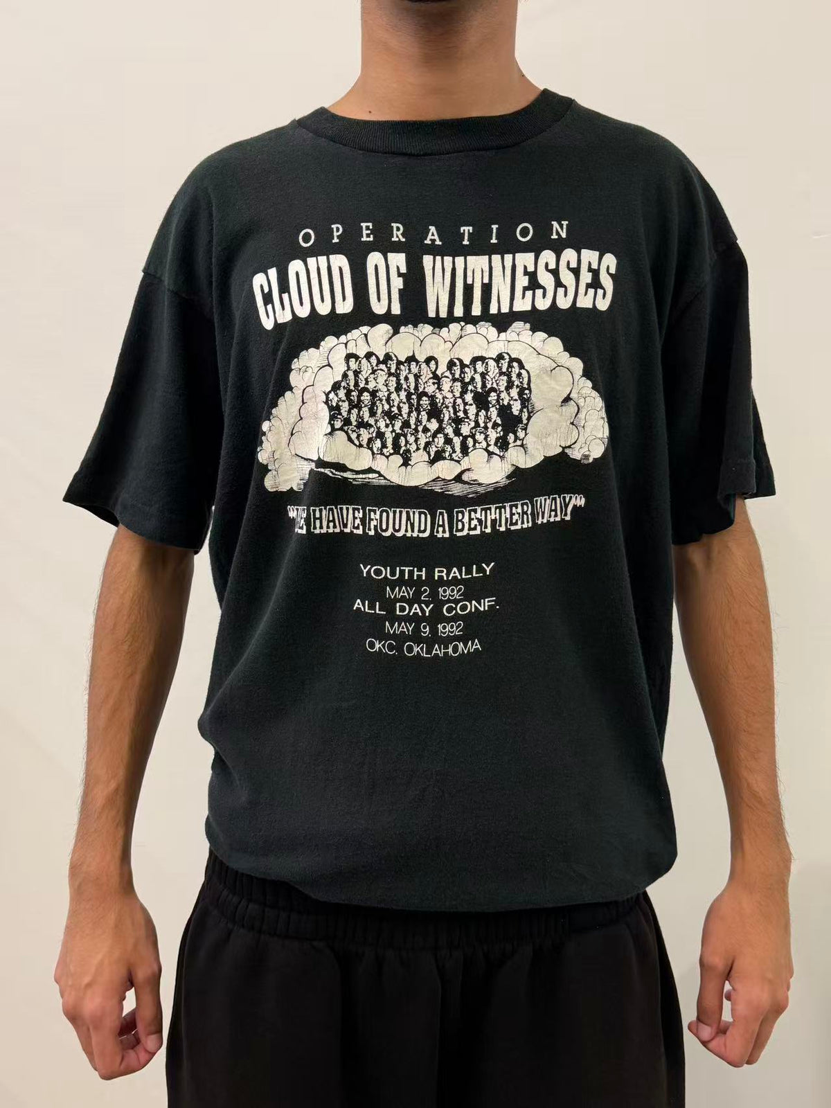 "CLOUD OF WITNESS" PRINTED T-SHIRT