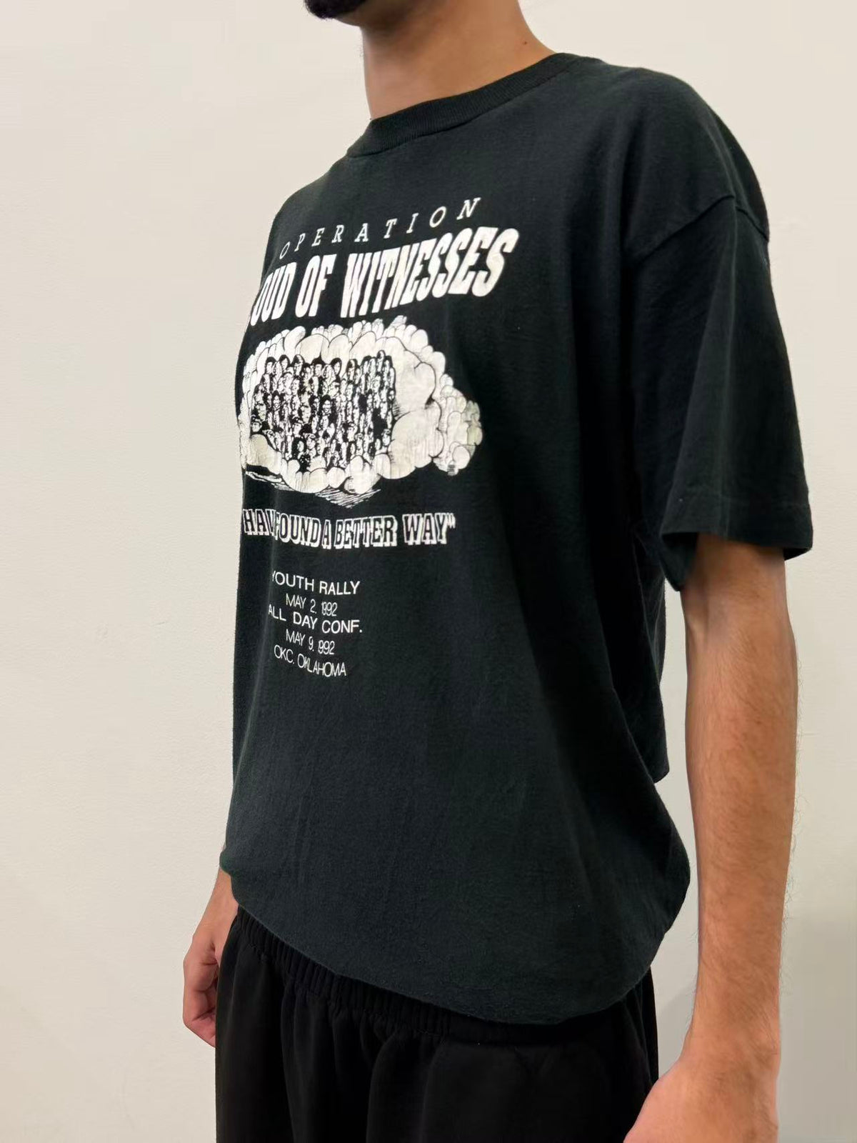 "CLOUD OF WITNESS" PRINTED T-SHIRT