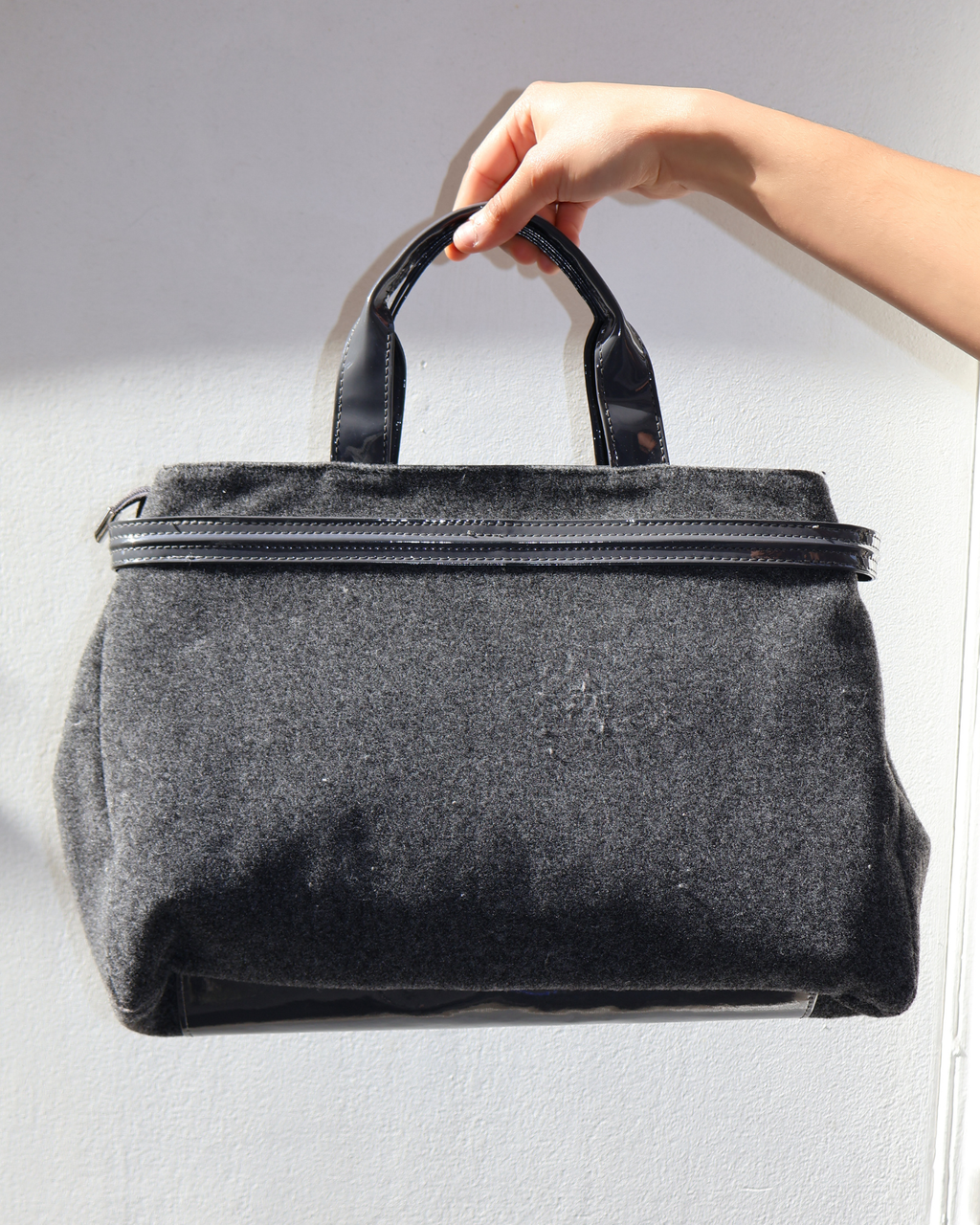 WOOL BOW BAG