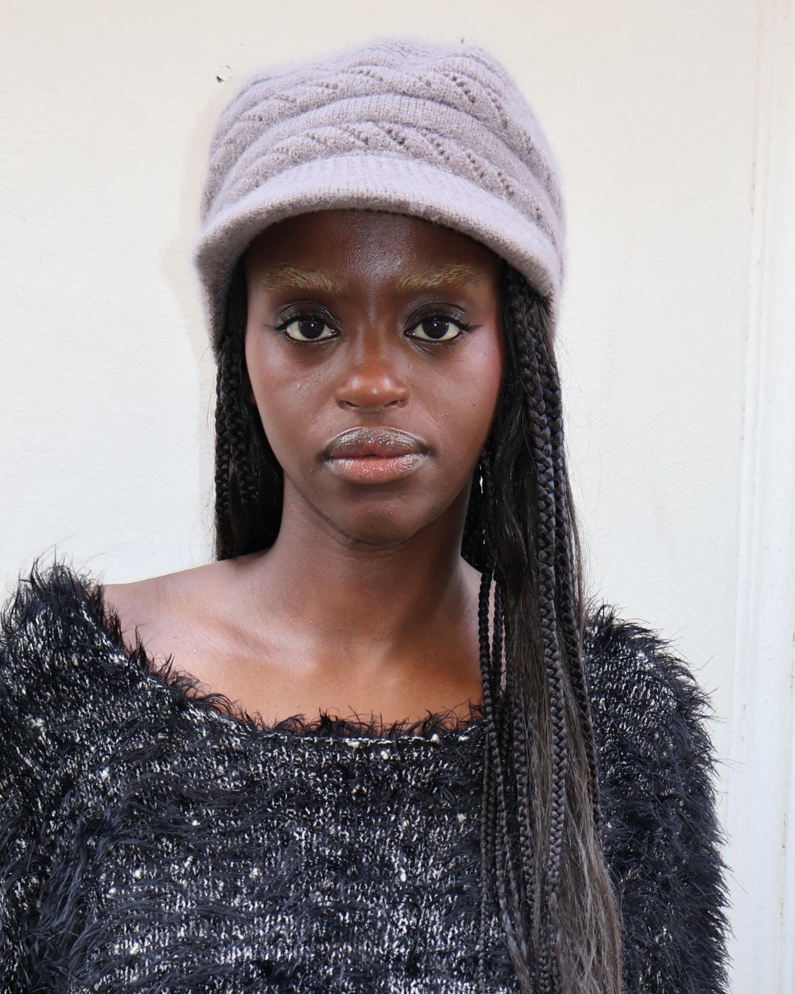 KNIT VISOR BEANIE