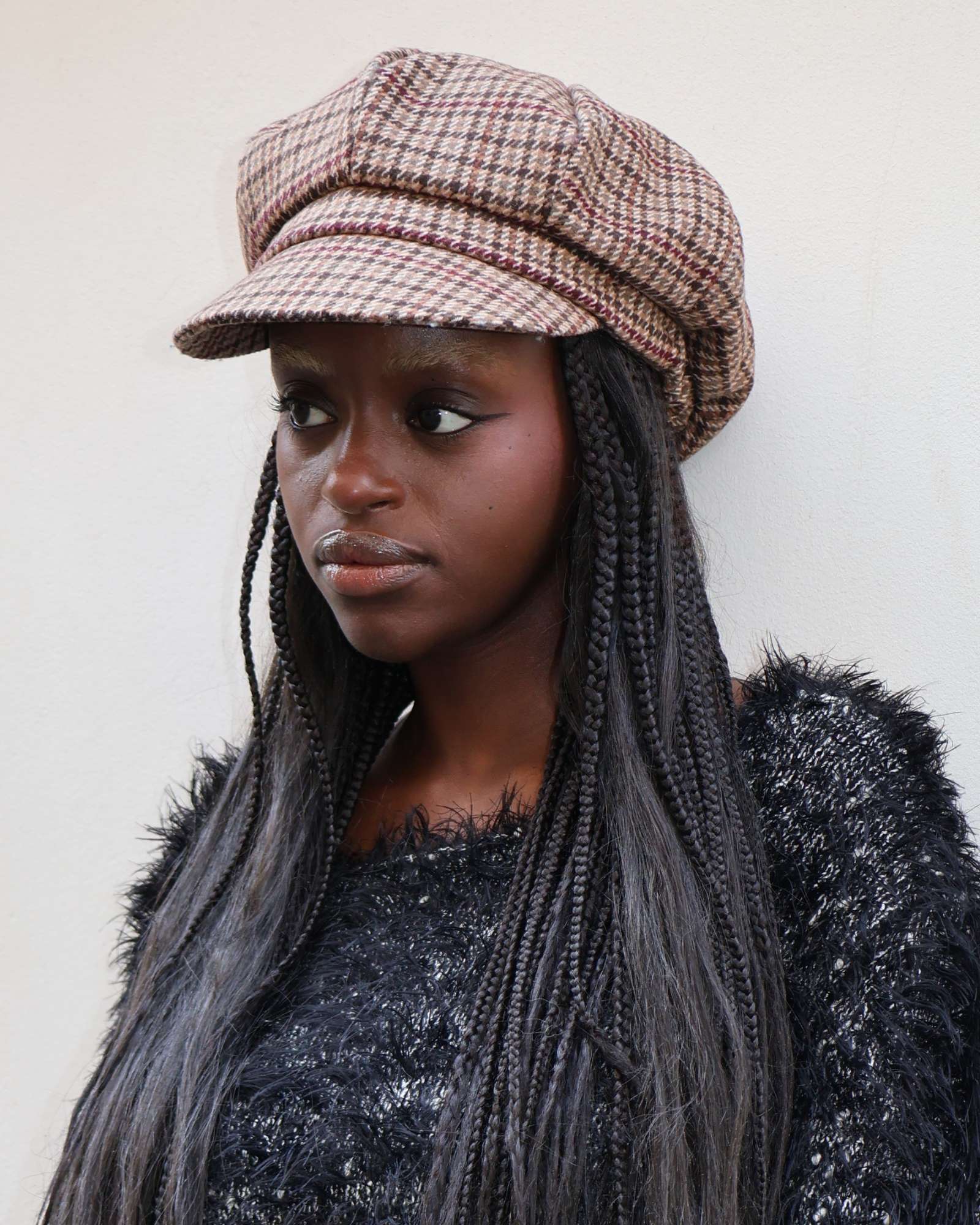 CHECK PATTERN NEWSBOY CAP