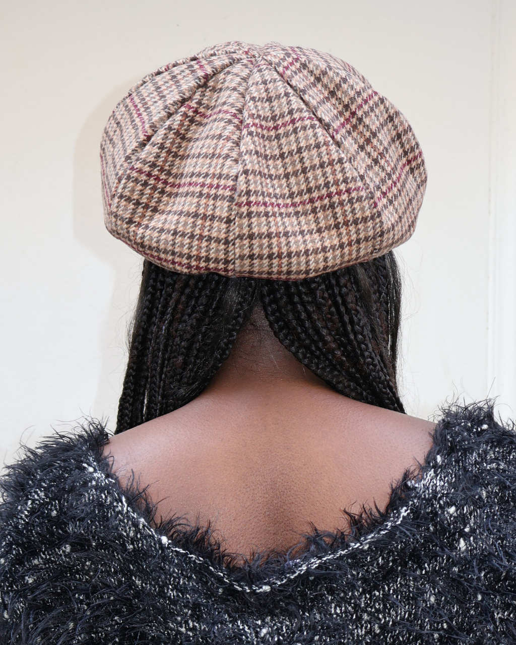 CHECK PATTERN NEWSBOY CAP