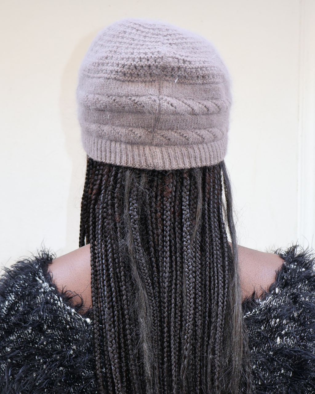 KNIT VISOR BEANIE