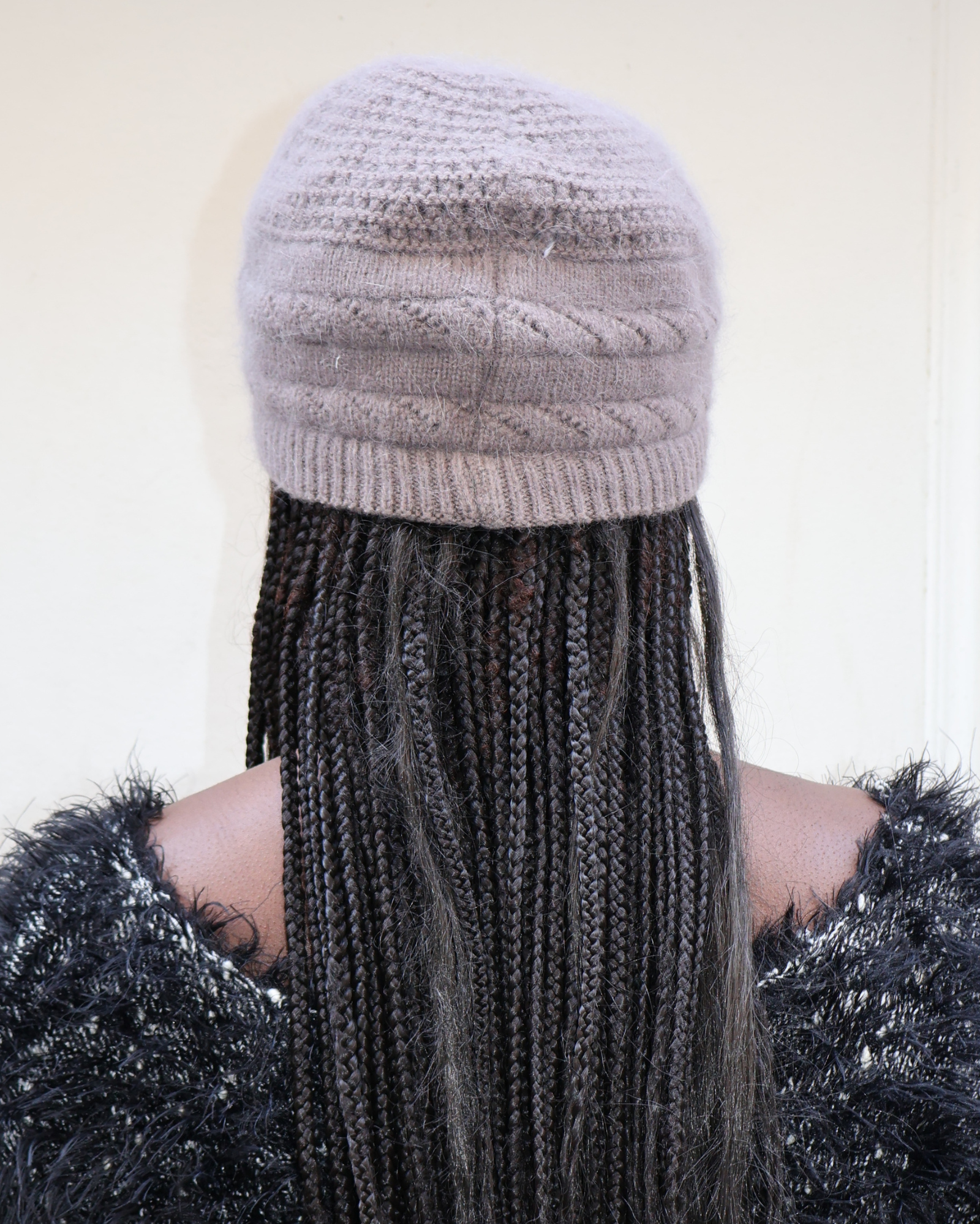 KNIT VISOR BEANIE