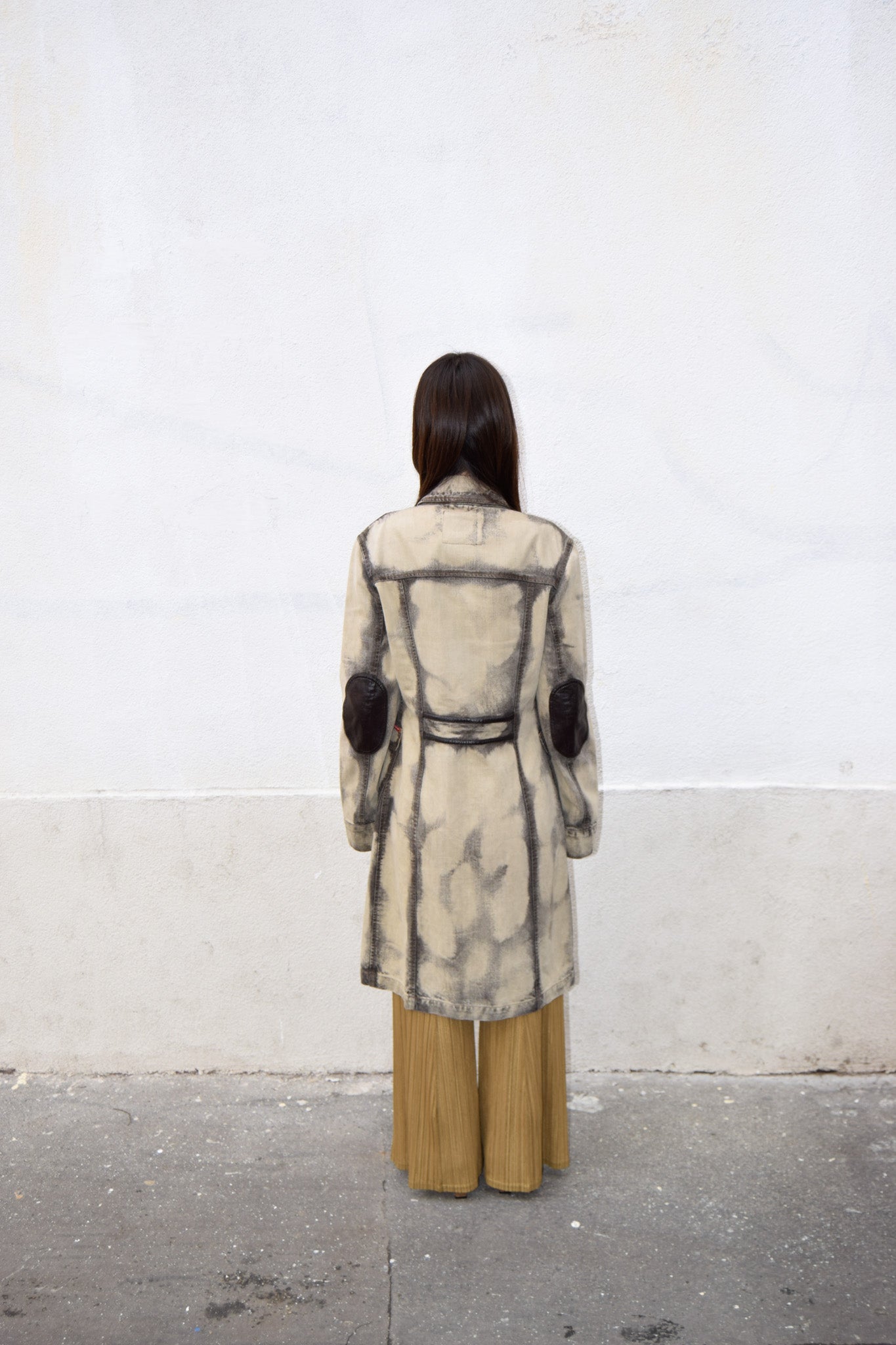 PLEATS PLEASE BEIGE PANTS