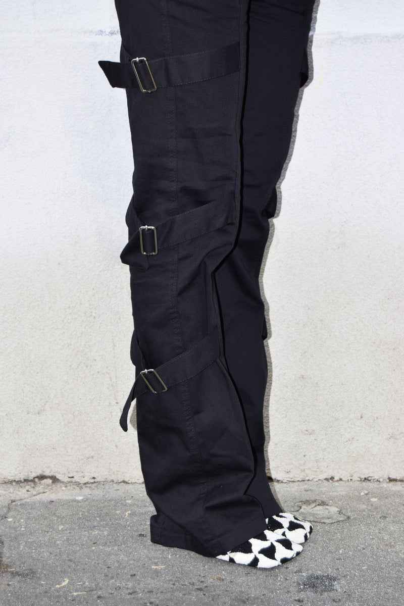 BLACK BONDAGE PANTS