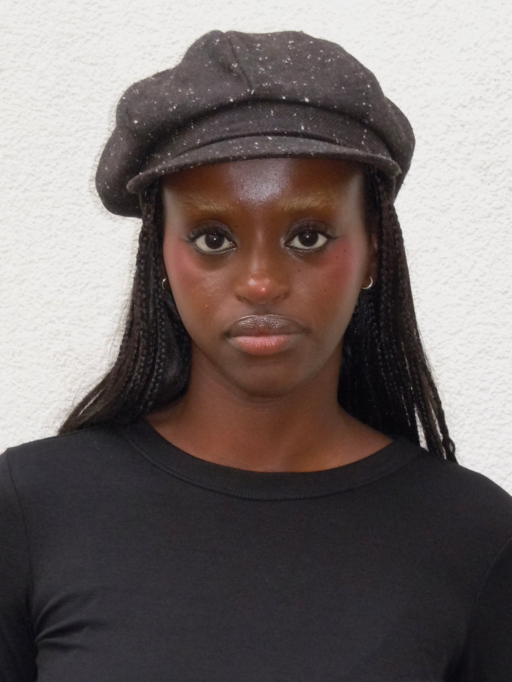 BROWN WOOL GAVROCHE HAT