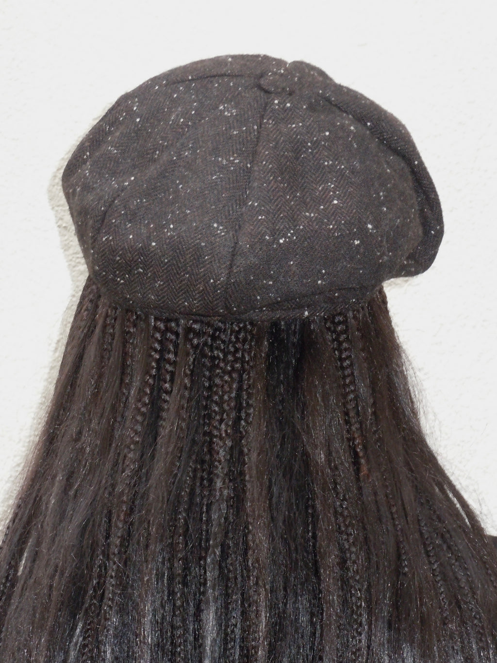 BROWN WOOL GAVROCHE HAT
