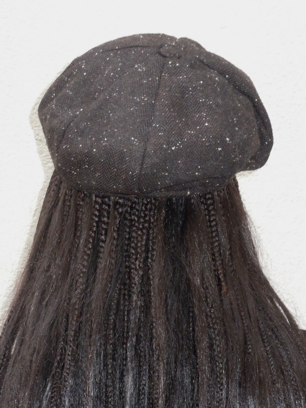 BROWN WOOL GAVROCHE HAT