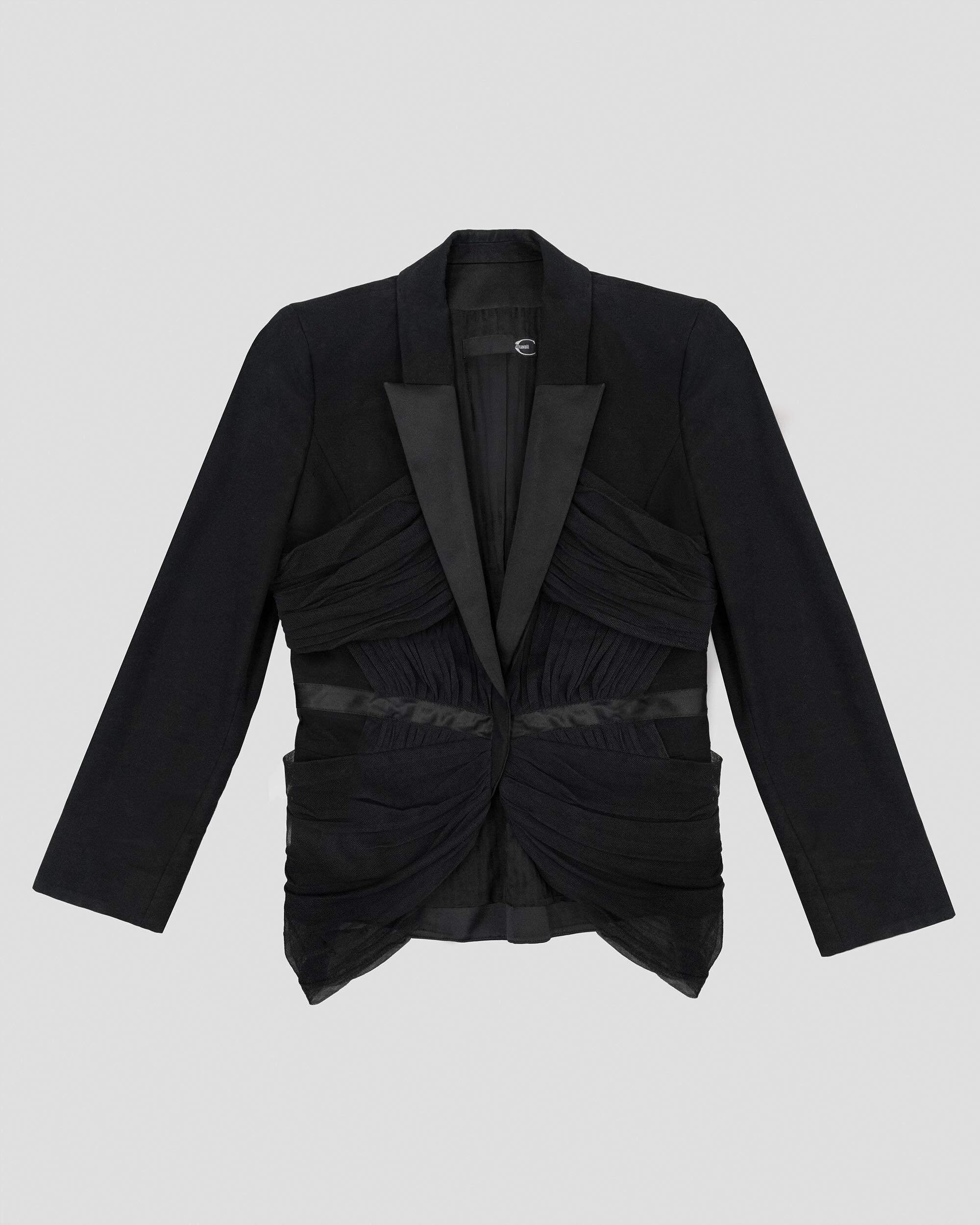 DRAPPED COTTON BLAZER