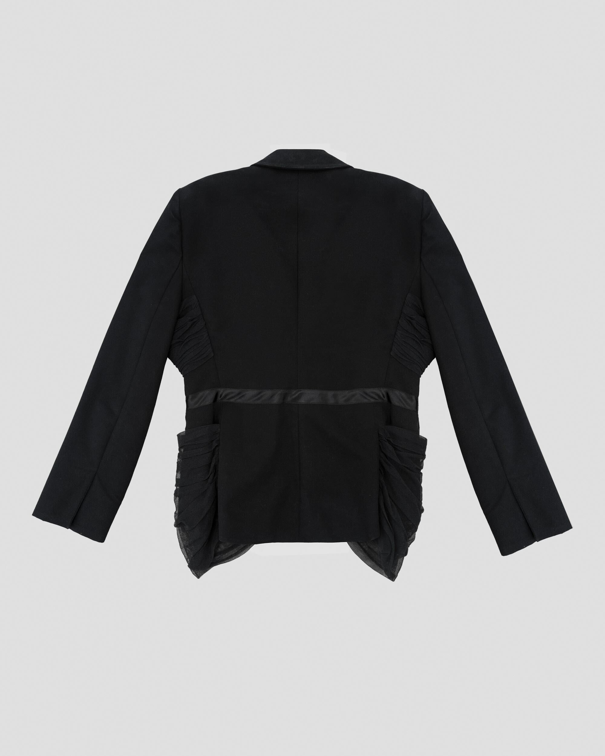 DRAPPED COTTON BLAZER