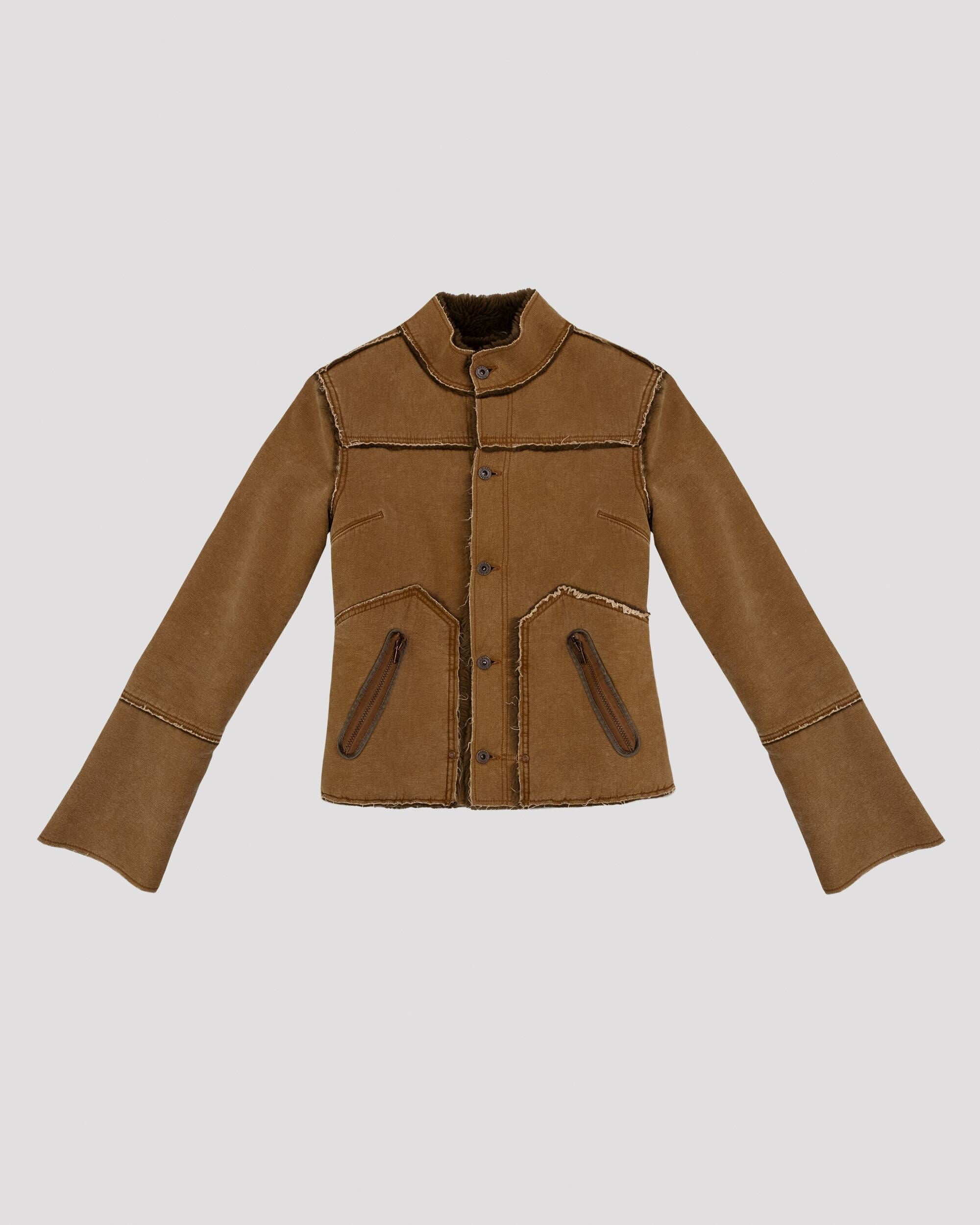 BROWN BUTTON JACKET