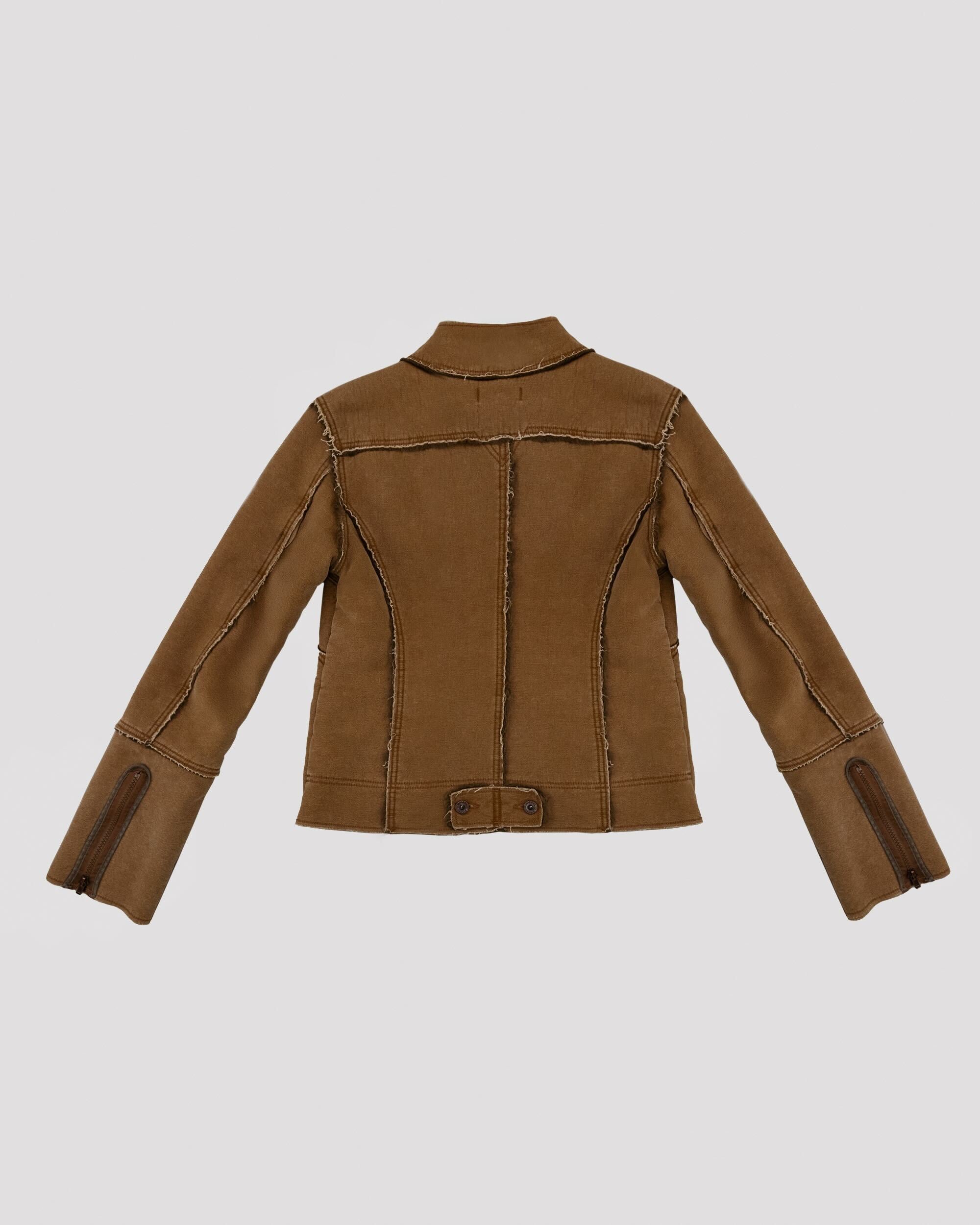 BROWN BUTTON JACKET