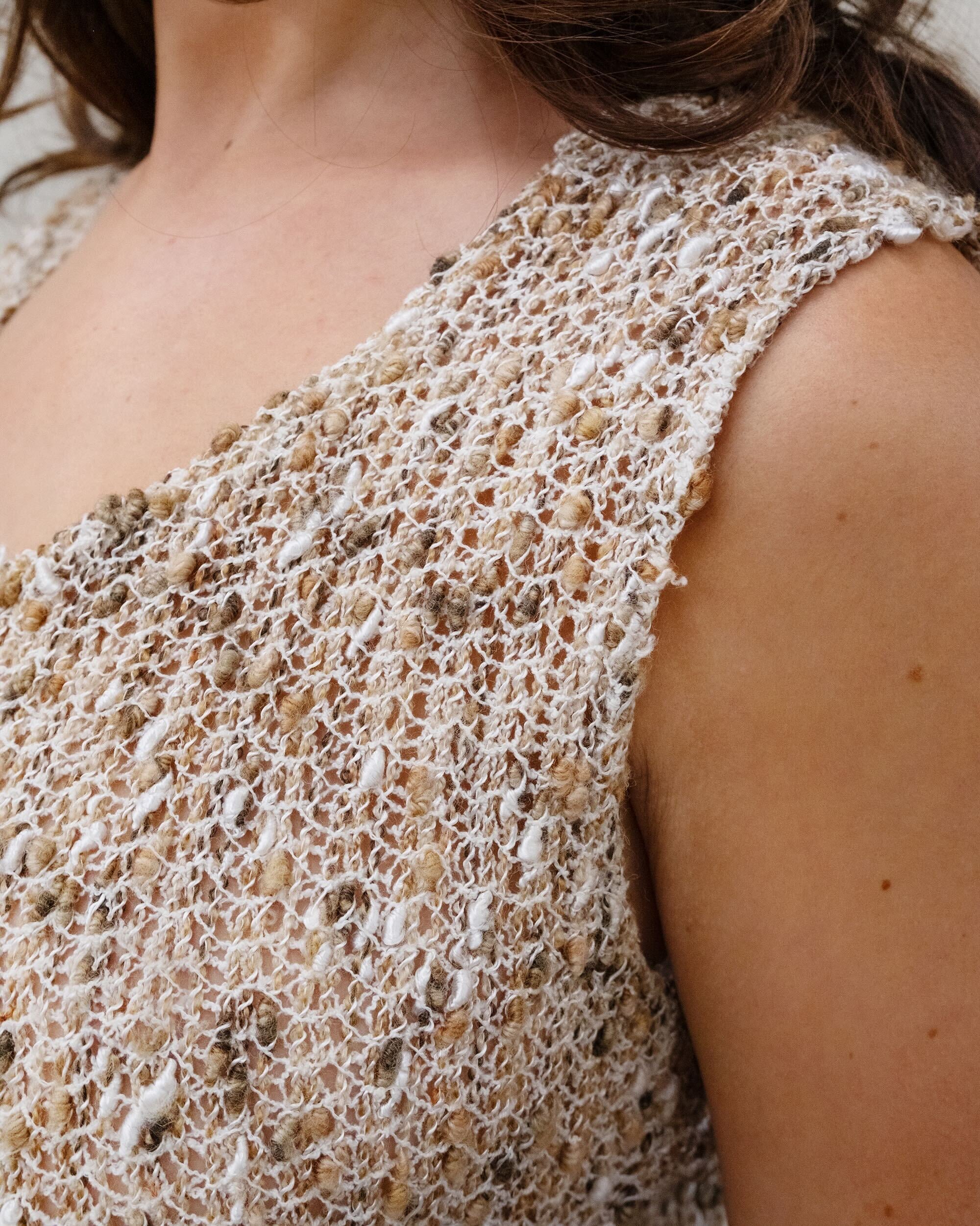 HANDMADE BEIGE KNIT TOP