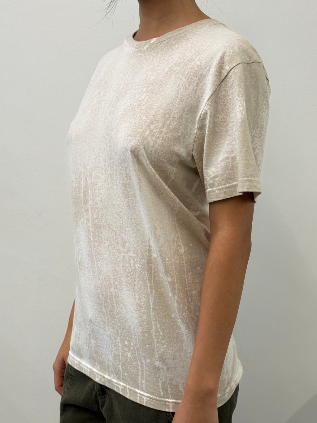 BEIGE SUN-BLEACHED T-SHIRT