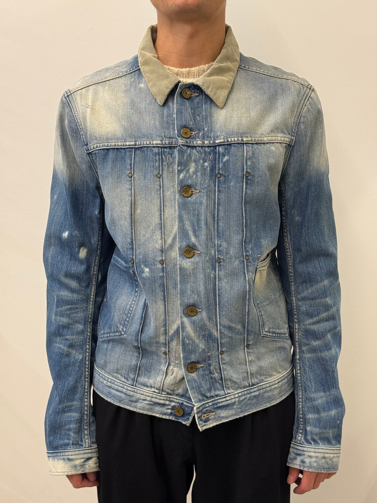 TYPE 2 JEAN JACKET WITH CORDUROY COLLAR