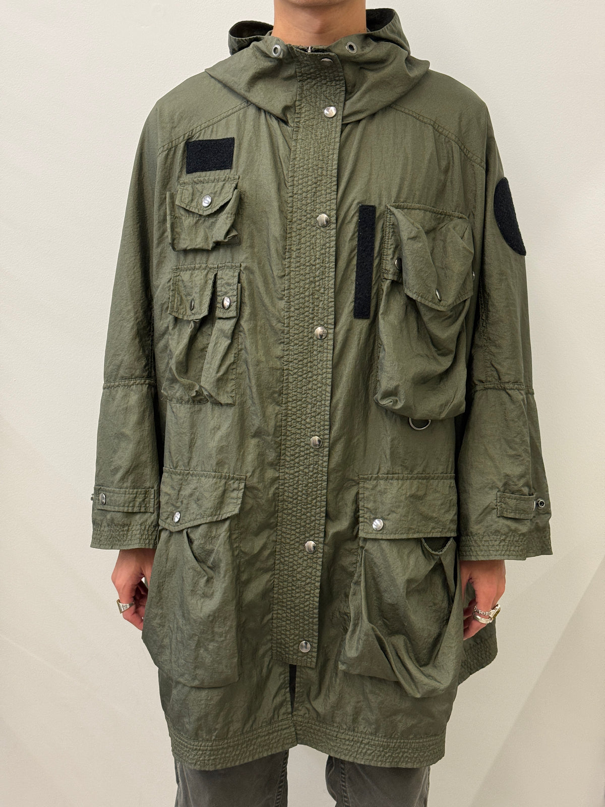 DIESEL KHAKI OVERSIZED MULTI POCKET PARKA