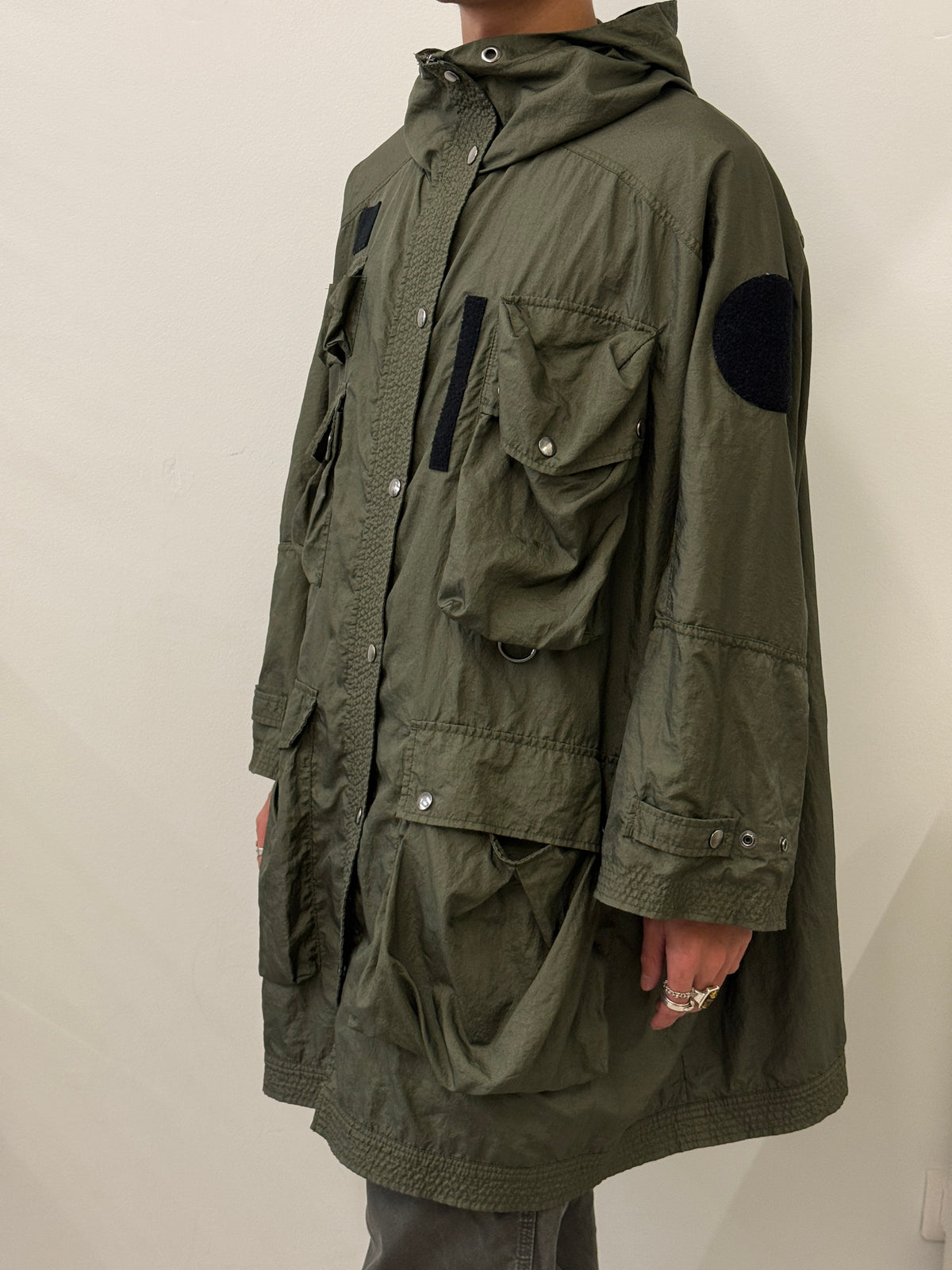 DIESEL KHAKI OVERSIZED MULTI POCKET PARKA