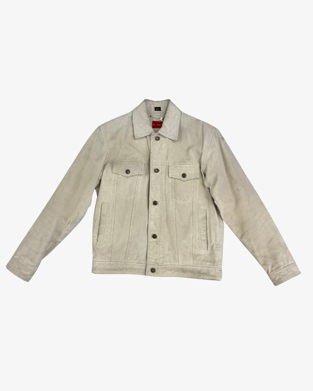 SUEDE BEIGE LEATHER JACKET