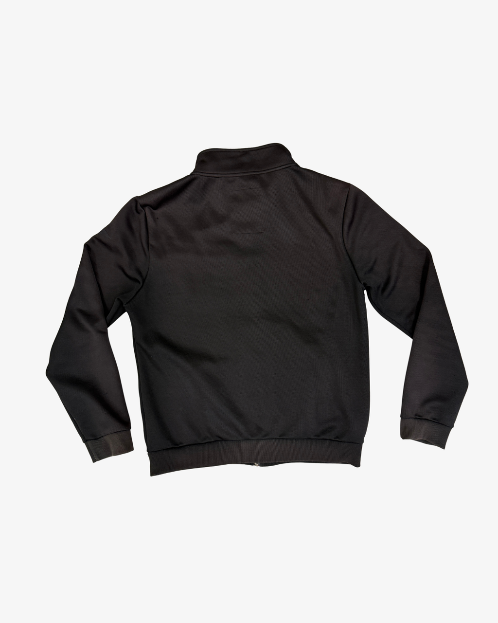 BLACK HIGH-COLLAR FRONT POCKET JACKET