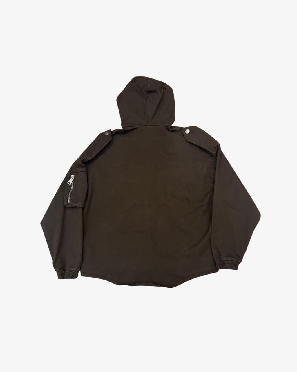 BROWN COTTON CARGO JACKET