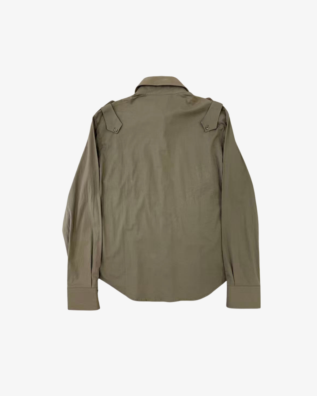 KHAKI DETAILED SHOULDERS SHIRT