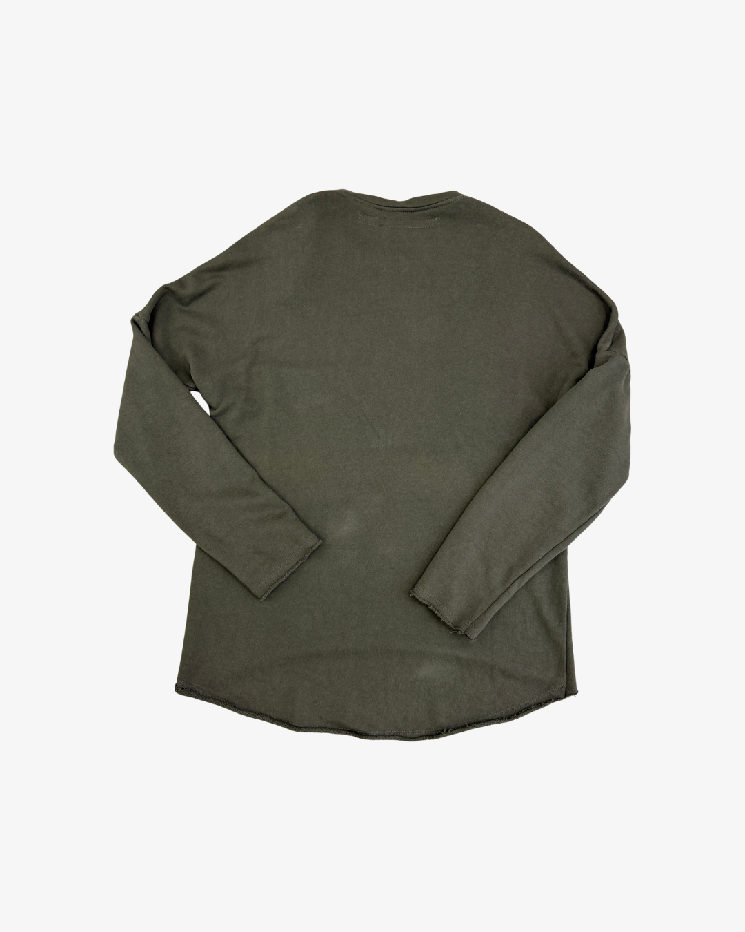 KHAKI HALF ZIP SWEATER