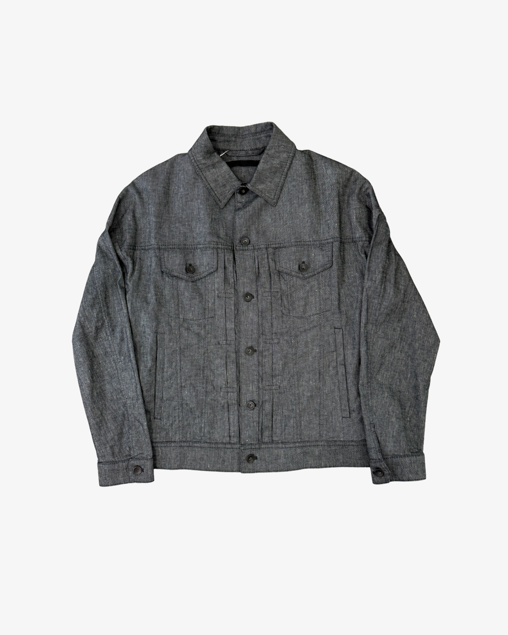 GREY TYPE COTTON & LINEN JACKET