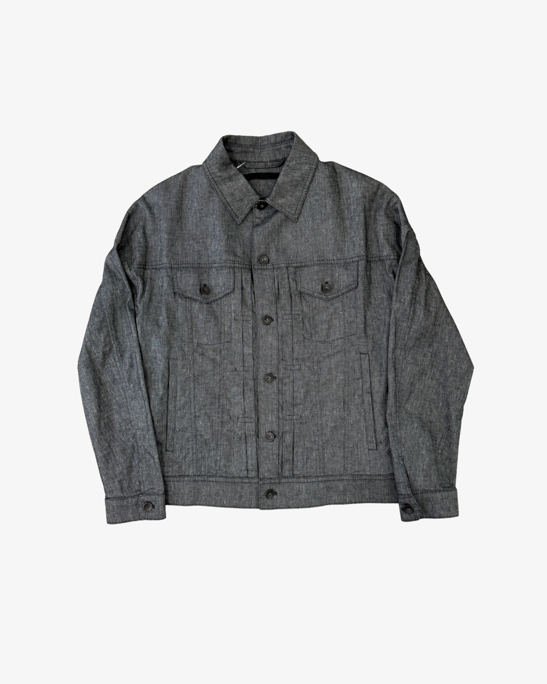 GREY TYPE COTTON & LINEN JACKET