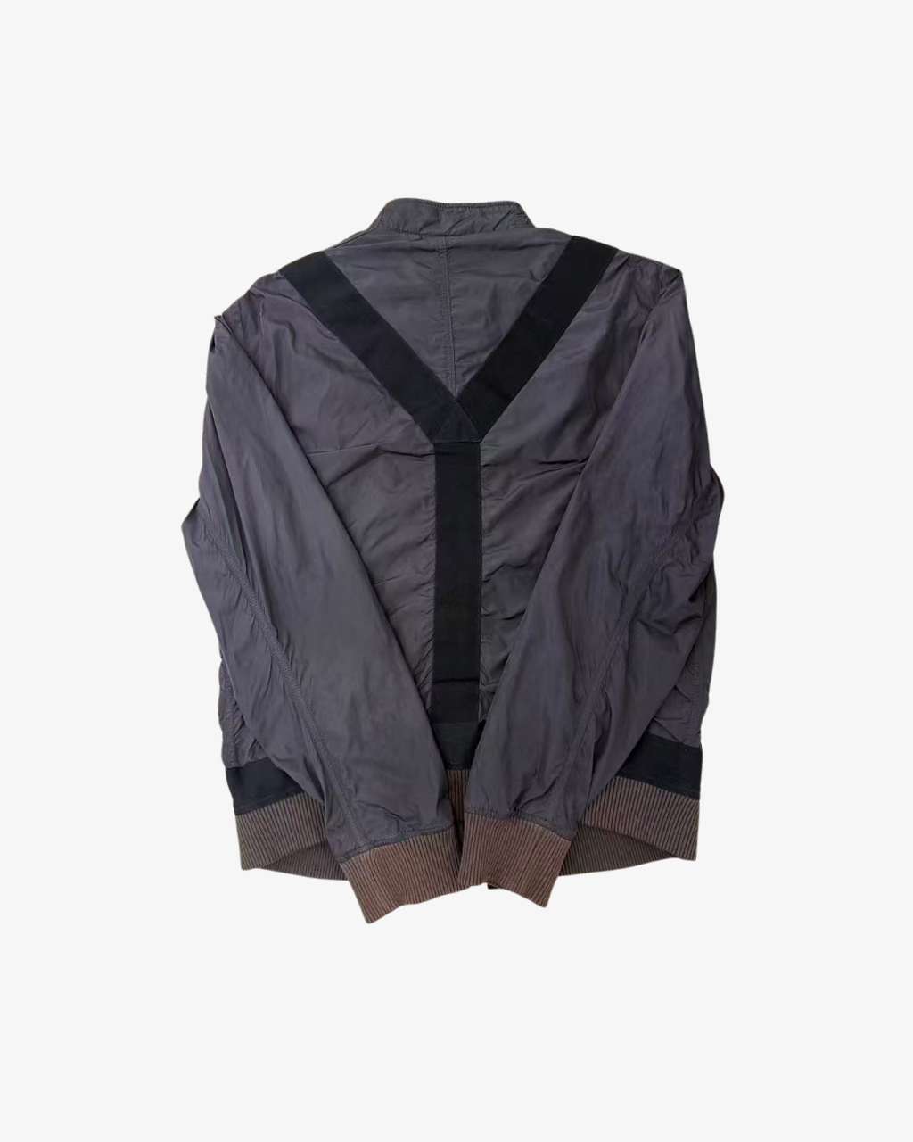 DIESEL BLACK HARNESS STRAP BOMBER JACKET